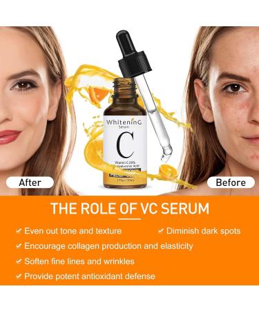 Memonotry Vitamin C Serum with Hyaluronic Acid - Anti Aging, Pore Minimizer, Acne Scar & Dark Spot Remover - 30.00 ml (Pack of 1) - Buy Online on GoSupps.com