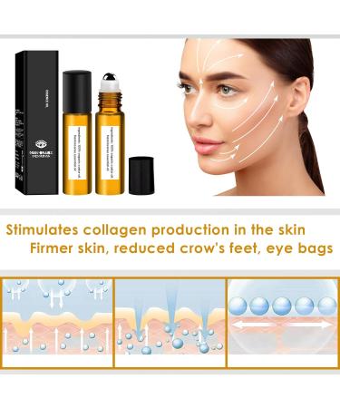 2 Pcs Eye Essence Oil Roller Ball Applicator Castor Oil Roller Castor Oil Frankincense Rollerball Frankincense and Castor Oil Roller for Eyes Bags Under Eyes 0.5 Ounce (Pack of 2) - Buy Online on GoSupps.com