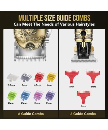 Nose Hair Beard Trimmer for Men - Cordless Professional Clippers & Grooming Kit with LCD Display - Rechargeable Gold Electric Razors - Buy Online on GoSupps.com