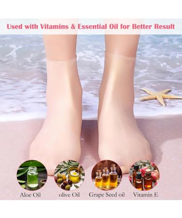 Moisturizing Silicone Socks for Women | Foot Spa & Pedicure Care | Exfoliating Gel Socks - Buy Online on GoSupps.com