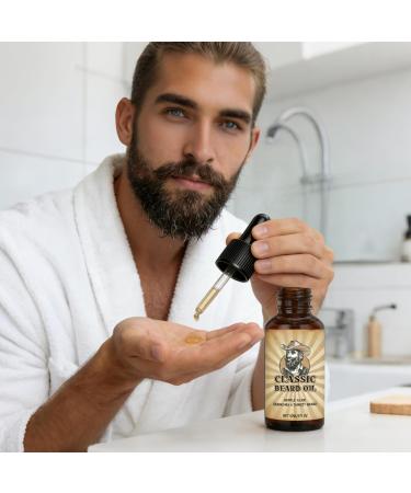 Beard Oil | 30ml Non-Sticky Moisturizing Conditioner | Men's Beard Oil for Care and Styling | For Dad Grandad Husband Enthusiasts Family Friends Adults - Buy Online on GoSupps.com