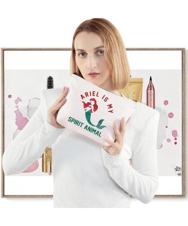 Levlo Mermaid Ariel Cosmetic Bag - Perfect Makeup Bag for Ariel Lovers | Ideal Gift for Mermaid Fans - Buy Online on GoSupps.com