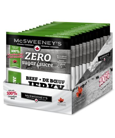 McSweeney's Zero Sugar Smokin' Jalape o Beef Jerky Bulk Case. Sugar Free Snacks School Snacks Gluten Free High Protein Snacks Keto Friendly Low Fat Naturally Smoked Canadian Made. 70g (Pack of 12) Zero Sugar Smokin' Jalape o 70.00 g (Pack of 12)