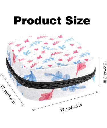 Shop Portable Women's Binding-Up Bags & Menstrual Cup Bags - Perfect for Teens & Beginners | Watercolor Leaves Design - Buy Online on GoSupps.com