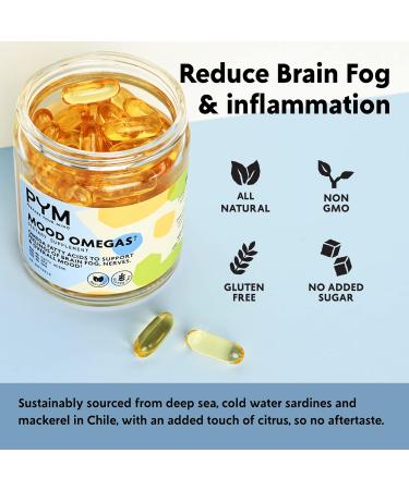 Omega-3 Supplement by PYM for Mood and Emotional Support (60 Count) | Omega-3 Fatty Acids DHA EPA & Vitamin E | Non-GMO Gluten-Free No Added Sugar 60 Count (Pack of 1) - Buy Online on GoSupps.com