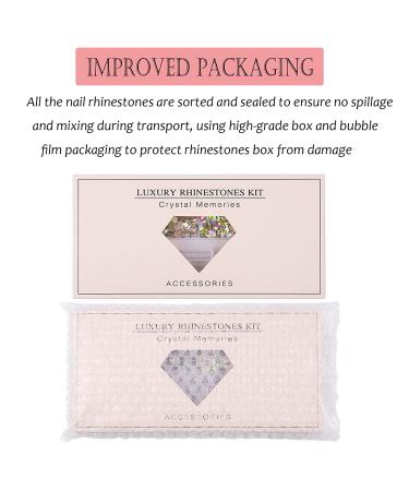 600 Clear Diamonds + 2500 Flat Rhinestones Kit for Nail, Shoes, Clothes, Jewels - DIY Nail Art Decorations - Buy Online on GoSupps.com
