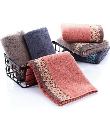 Cotton Leaf Embroidery Face Wash Hand Towel - Small Bath Towel in Cotton Yarn (Color E, 1pcs) - Buy Online on GoSupps.com