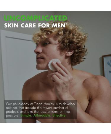 Tiege Hanley Acne Treatment for Men - Level 3 Facial System with Moisturizer Cream Face Wash Charcoal Mask & Glycolic Pads - All Skin Types - International Shipping Available - Buy Online on GoSupps.com