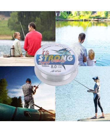 Transparent Nylon Fishing Cord - 0.5mm Angel Wire for Sea Fishing & Craft - Wear-Resistant Strong Tension 100m - Buy Online on GoSupps.com