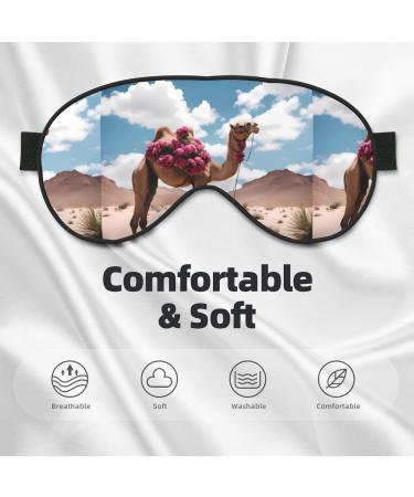 Buy Camel Unisex Adjustable Buckle Blackout Sleep Eye Mask - Perfect for Travel Yoga Office & Naps - International Shipping Available - Buy Online on GoSupps.com