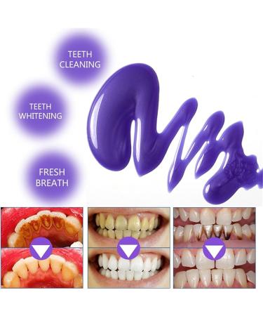 V34 Color Correction Tooth Whitening - Purple Tooth Stain Removal & Booster | Color Corrector Toothpaste (1 Piece) - Buy Online on GoSupps.com