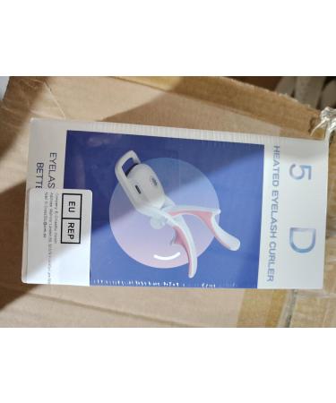 Heated Eyelash Curler - Rechargeable & Fast Preheat 3 Heating Modes for Natural Curled Lashes - Electric Eyelash Curler in White - Buy Online on GoSupps.com