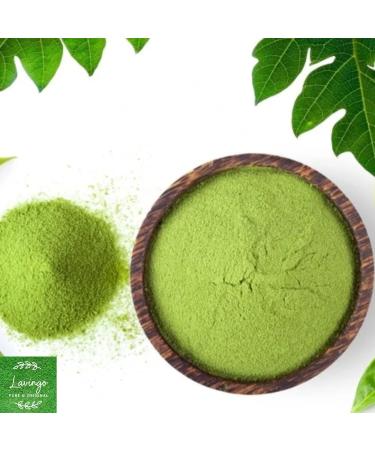 Papaya Leaf Powder (Carica Papaya) | 250 g | 8.81 oz | Rich in Fiber & Good for Digestion | Supports Immunity & Weight Management | Eco-Friendly Packaging - by Lavingo - Buy Online on GoSupps.com