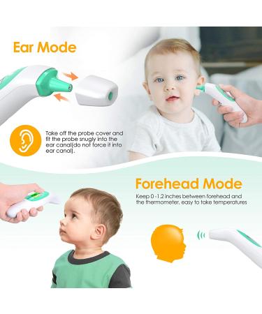 Infrared Forehead Thermometer for Adults Kids Babies - Non-Contact Medical Temperature Gun - 3 in 1 with Instant Readings & Fever Alarm - Buy Online on GoSupps.com