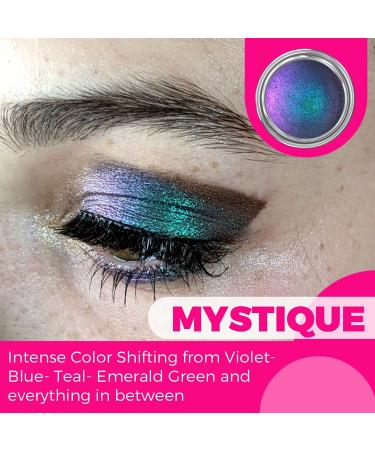 Concrete Minerals MultiChrome Eyeshadow - Intense Color Shifting, Long-Lasting Vegan Formula - Handmade in USA - 1.5g (Mystique) - Buy Online on GoSupps.com