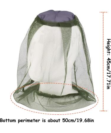 6PCS Midge Head Net Mesh Mosquito Face Net Cover - Outdoor Hiking Camping Fishing - Black & Green - Fly Insect Bug Prevention - Buy Online on GoSupps.com