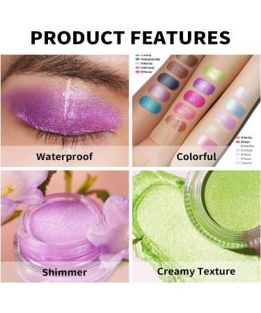 Oulac Glitter Eyeshadow Metallic Finish - Waterproof High Impact Purple Eyeshadow | Vegan Formula | Long-Lasting Wear | Eye-Catching Makeup - 12g - Buy Online on GoSupps.com