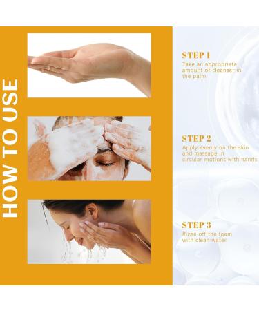 Vitamin C Face Cleanser for Oily Skin Hydrating Cleanser for Large Pore Vitamin C Skin Cleanser for Face Smooth Skin Tone & Control Skin Oil Gentle Face Cleanser For All Skin Type Dense Foam-Hydrating - Buy Online on GoSupps.com