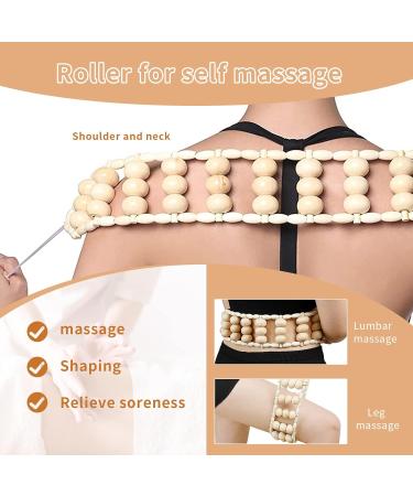 Premium Wood Scooter Massage Set - Gua Sha Board & Massage Cups for Neck Legs & Back Pain Relief - Body-Shaping Massage Solutions (4 Piece) - Buy Online on GoSupps.com