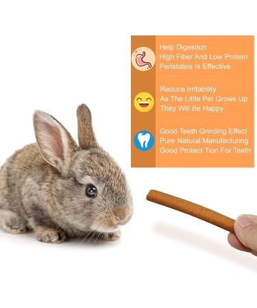 300g Bunny Chew Toys | Natural Carrot Sticks Teeth Grinding Toy for Rabbits, Hamsters, Guinea Pigs | Improves Dental Health | Small Animals Toys - Buy Online on GoSupps.com