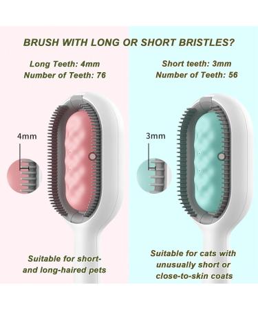 Pet Hair Removal Comb With Water Tank Dog Brush Cat Brush for Long Haired Cats Dogs Multifunctional Pet Cat Hair Remover Brush 3 in 1 Self Cleaning Cat Brush Grooming Brush (Short Green) Short-Green - Buy Online on GoSupps.com