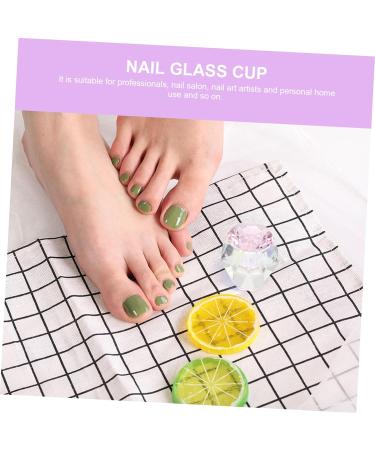 minkissy 2 Pcs Nail Art Crystal Cup Dappen Dish Bowl Flower Dappen Dish Glass Nail Dish Crystal Nail Cup Diamonds for Nails Nail Art Dish Cup White Crystal Decorative Plate 5.5x5.5cmx2pcs Pinkx2pcs - Buy Online on GoSupps.com