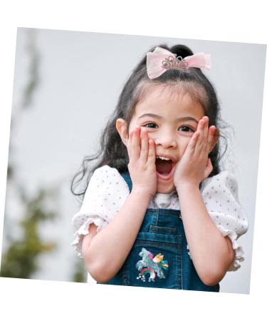 FRCOLOR Girl Hair Accessories bow pin bow clips bows for girls princess crown clip bows clips girl party crown cute birthday pink crown princess crown child Mesh rhinestones crown - Buy Online on GoSupps.com