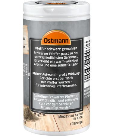 Ostmann Ground Black Pepper 40g - Premium Spice for Flavorful Cooking | International Shipping Available - Buy Online on GoSupps.com