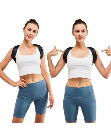 Adjustable Posture Corrector for Men & Women - Back Brace for Pain Relief | Upper Back Straightener & Shoulder Support - Buy Online on GoSupps.com