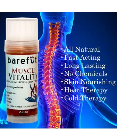 Muscle Vitality All-Natural Pain Relief for Sore Muscles & Joints - Back, Neck, Hands, and Feet - Buy Online on GoSupps.com
