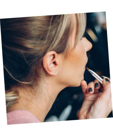 MAGICLULU Double Ended Lipstick Brush Lip Women Makeup Brush Lip Balm Brush Lip Brush Cosmetics Brush Cosmetic Lipstick Brush Portable Lipstick Applicator Brush for Makeup Lip Makeup Brush 12x1x1cm Silver - Buy Online on GoSupps.com