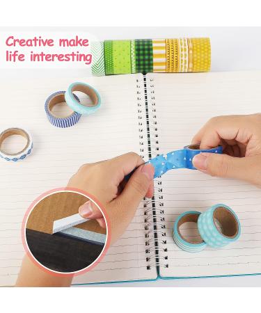 50 Rolls Washi Tape Set - Pink Decorative Adhesive Tape for Scrapbooking, Arts, Crafts, Journals, Planners - 250yd Total - 5yd per Roll - Buy Online on GoSupps.com