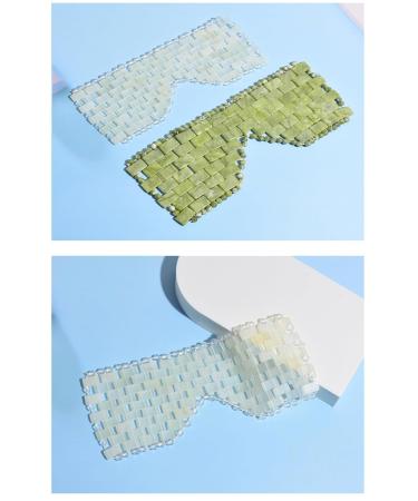 Jade Eye Mask | 100% Real Jade Cooling Facial Mask for Anti-Aging Wrinkles & Puffiness Relief - Hot & Cold Therapy (Pink - Buy Online on GoSupps.com