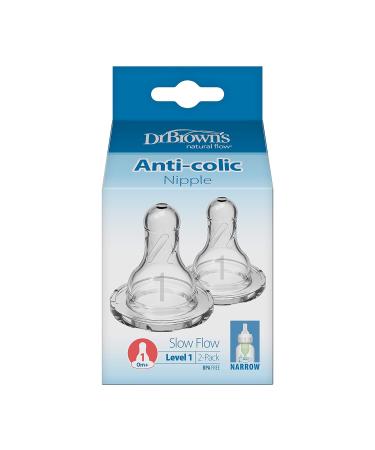 Dr. Brown's Original Level 1 Nipple, Size 0m+, 2 Count - Buy Online on GoSupps.com