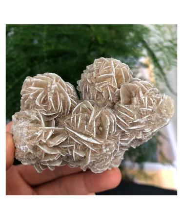Natural Desert Rose Selenite Raw Crystal Stone Specimen Rough Sample Cluster FengShui Decor Natural Stone (Size : 100-200g)