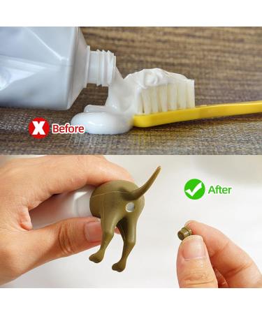 JHGCVX 6 Pcs Pooping Dog Butt Toothpaste Topper Creative Toothpaste Dispenser for Kids and Adults - Buy Online on GoSupps.com