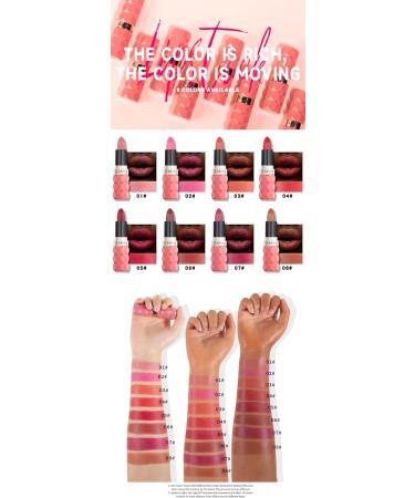 INTEROOKIE Diamond Cut Matte Lipstick NonFading NonStick Velvet Lip Color for Beautiful Lips 8 Standard 7 - Buy Online on GoSupps.com