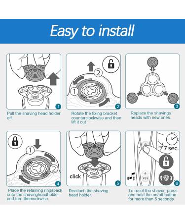 Ccshyysm 6000 Series Replacement Head Compatible with Philips Electric Shavers 6000 Series 5000 Series S6015 S6550 S6630 S6670 S6680 S6840 S5010 SH50 SH60 5000 6000 Series - Buy Online on GoSupps.com