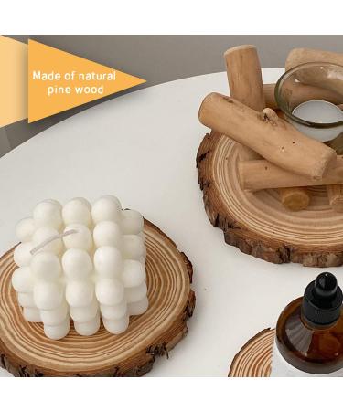 17 PCS 5.1-5.5 Inch Unfinished Wood Slices Craft Kit with Tree Bark - Perfect for Christmas Ornaments, Rustic Wedding Decor & Crafts - Circles Wood Discs Centerpieces - Buy Online on GoSupps.com