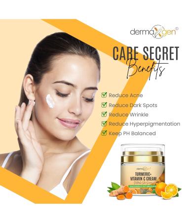 Peptide Serum & Turmeric Vitamin C Face Cream Hydrating and Nourishing Skincare Set with Organic Ingredients for a Refreshed Look - Buy Online on GoSupps.com