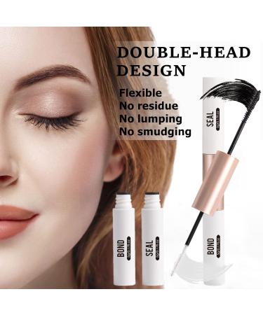 Lash Extension Kit - 120 Lash Clusters Bond & Seal Tweezers | C D Curl Soft Fluffy Reusable False Eyelashes 10-16mm | Premium Eyelash Extensions - Buy Online on GoSupps.com