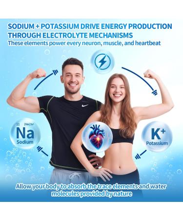 Magnesium Hydrogen Water Tablets Tablets for Drinking Water - H2 Molecular Tabs | Magnesium* Pills Electrolytes Hydration Supplement to Support Healthy Aging & Energy Boost (1 Pack) Magnesium 1 Box - Buy Online on GoSupps.com