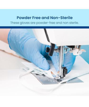 Nitrile Gloves Powder Free Pack of 2. 100 x 2 200 PCs (Large) Blue L (Pack of 200) - Buy Online on GoSupps.com