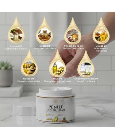 Vellur Premium Penile Health Cream for Men Peptide-Enhanced Intimate Moisturizer Supports Skin Health Hydration & Conditioning Fast-Absorbing Non-Greasy with Natural Nourishing Oils 4oz Jar - Buy Online on GoSupps.com
