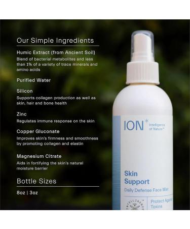 ION* Intelligence of Nature Skin Support Face Mist Hydrating Spray - Refreshing Facial Mist Spray for Daily Use Travel Size Vegan Friendly Formula for Women & Men - 3.4 fl oz (Pack of 1) - Buy Online on GoSupps.com