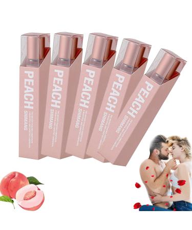 Peach Perfume 0.3 Oz Peach Roll on Perfume Peach Eau De Parfum Blisce Phero Perfume Lunex Phero Perfume Roll ball Perfume Body Deodorant Attraction Aromatic Unisex (5pcs)