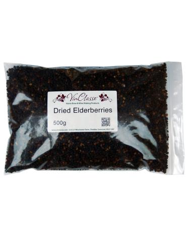 VinClasse Dried Elderberries - 500g Bag - Buy Online on GoSupps.com