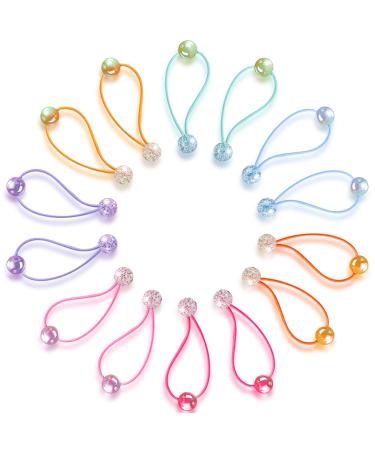 14 Pcs Double Balls Elastic Ponytail Holders Colorful Kids Hair Ties with Balls Cute Ball Hair Ties Circle Bubble Hair Bands Rubber Hair Elastics Ties for Baby Toddler Girls Women (Stylish Style) - Buy Online on GoSupps.com