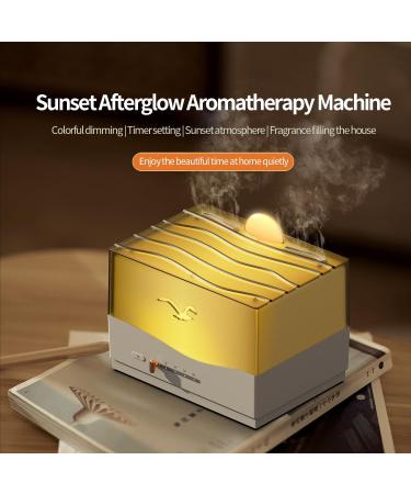 Buy Essential Oil Diffuser | Sunset Afterglow Humidifier with Auto Shut-Off & 7 Color Lights - Perfect for Home & Office - Buy Online on GoSupps.com