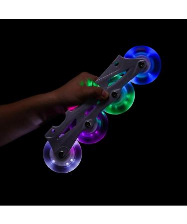 Rollerex 2-Pack Glowrider 92A LED Light Up Wheels - Glow in The Dark - UV Purple 80mm - Buy Online on GoSupps.com